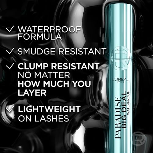 L'Oreal Paris Paradise Big Deal Waterproof Mascara, Volumizing and Lengthening Formula, Buildable, Clump Resistant, Black Mascara, 0.33 Fl Oz - image 6
