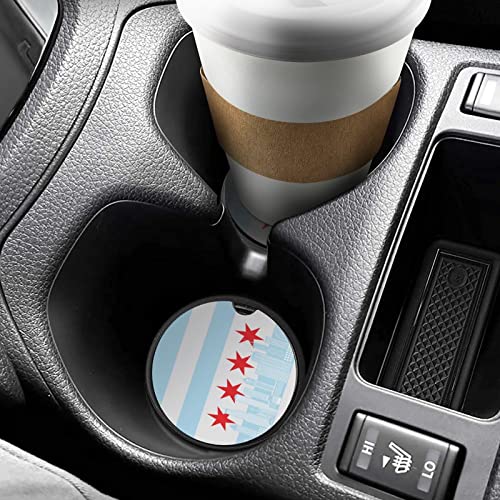 Portavasos de madera absorbente para auto con diseño divertido miniatura 6