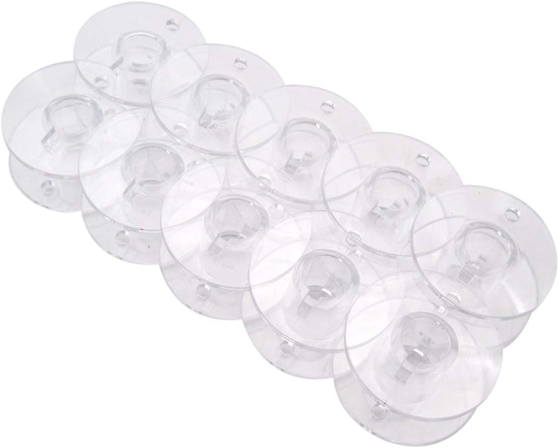 CKPSMS Brand - #2518P SA156 X52800150 Plastic BOBBINS FIT for Brother Viking Singer Class 15 (10 PCS)