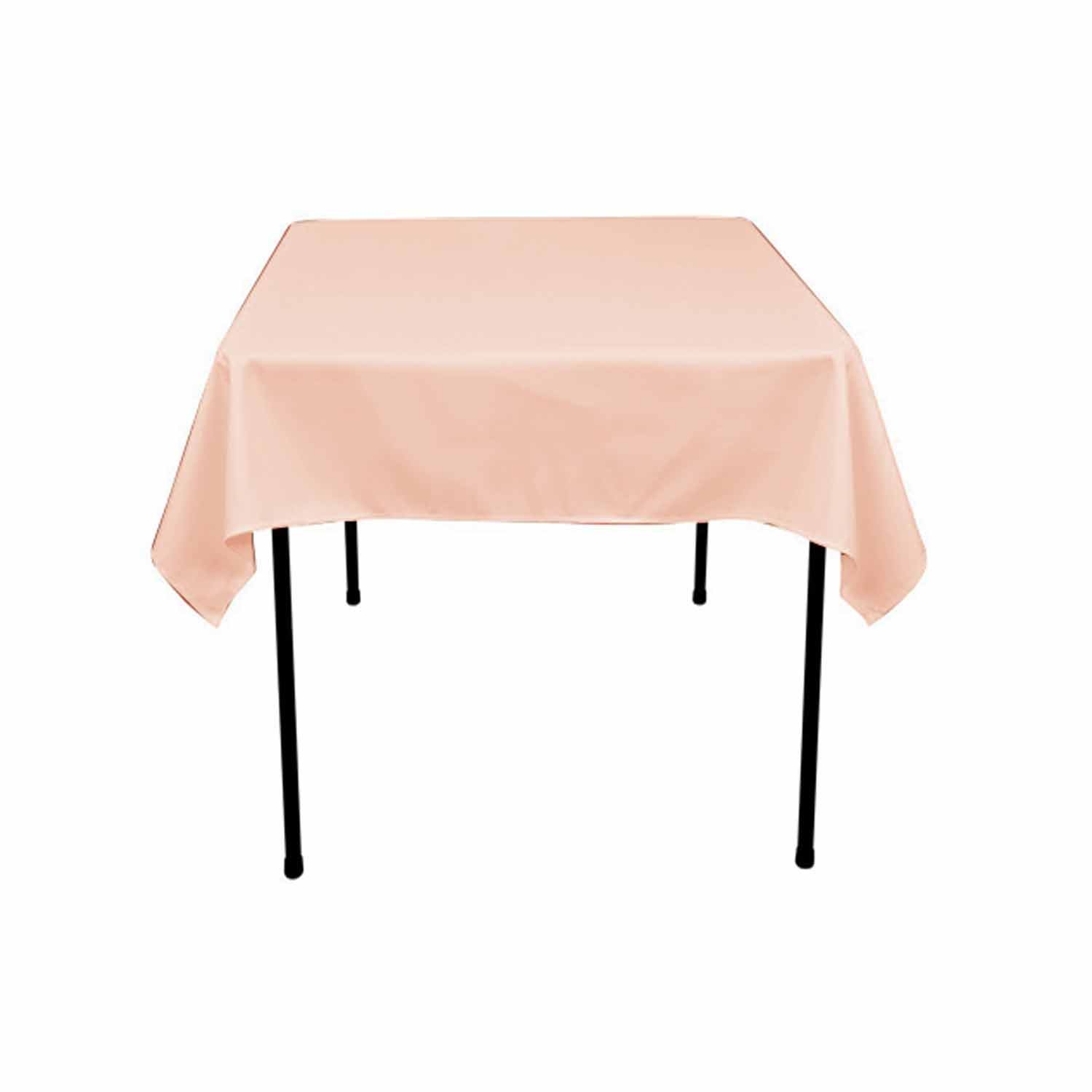 KS LinensPolyester Square Tablecloth 42"x42" (Peach)