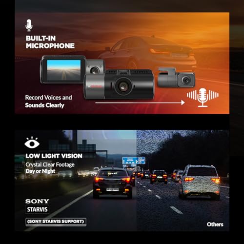 Image of CP PLUS True 4K Dashcam for Car with Built-in GPS | 8MP Front, Cabin & Rear (3 CH) Dash Cam | Sony Starvis | 2.5 inch Display | WDR Night Vision | 139 Wide View Angle | Support SD Card upto 1TB | CP-F86C