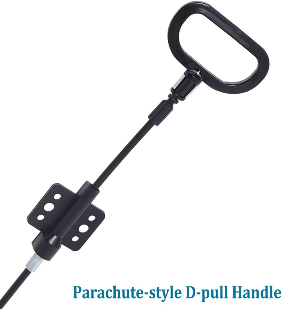 ttmagic 2Pcs Recliner Cables Replacement D-Ring Pull Handle, Metal Recliner Release Handle, Exposed Cable Length 4.9", Total Length 42.5", Fit Ashley and Most Recliner