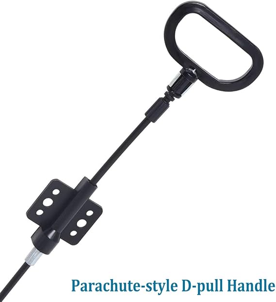 ttmagic 2Pcs Recliner Cables Replacement D-Ring Pull Handle, Metal Recliner Release Handle, Exposed Cable Length 4.9, Total Length 42.5, Fit Ashley and Most Recliner