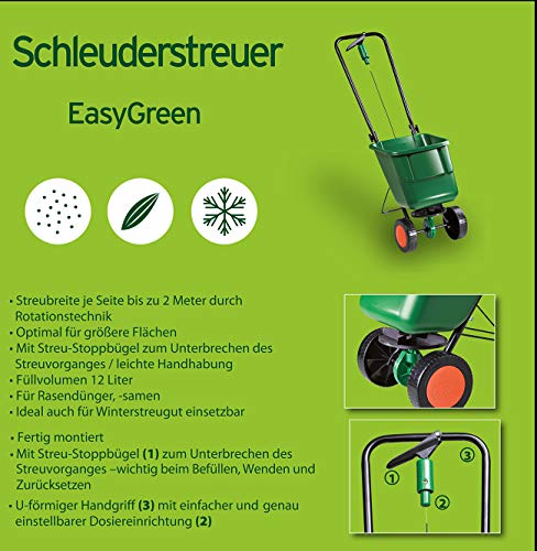 Substral EasyGreen universele centrifugerstrooier, strooiwagen, meststrooier met rotatietechniek, 1 st. - Image 8