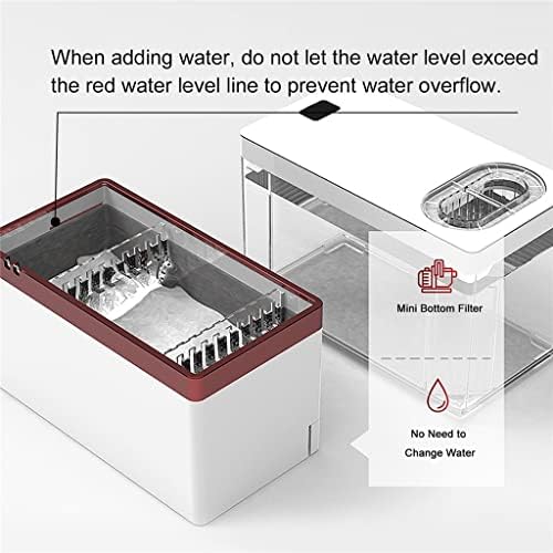 YWSZJ Mini Fish Tank with Filter and LED Light Aquarium Tropical Freshwater Phone Office Mat Stand Hydroponic Plant Basket (Color : Clear, Size : 19x10x21.2cm)