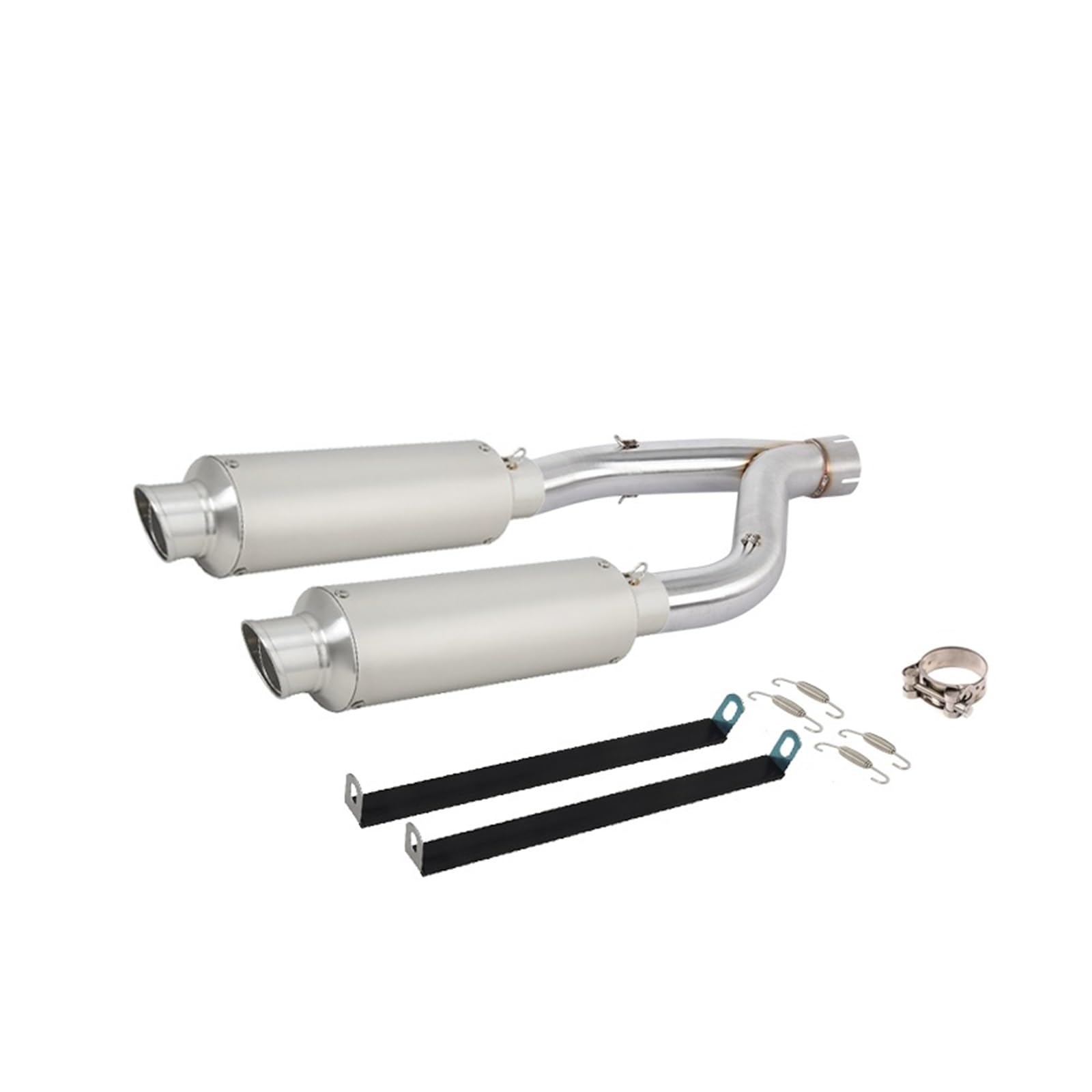 Slip On Pasuje Do Aprilia SHIVER 900 Motocyklowy Układ Wydechowy Środkowy Tłumik Rury Łączącej rura wydechowa(Type B)