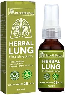 EKIDAZ BreathDetox Herbal Lung Cleansing Spray, Natural Herbal Lung Essence, Herbal Lung Cleanse Mist - Powerful Lung Support,Herbal Care Mist,Clears Lungs of Waste and Mucus, Promotes Lung Health,