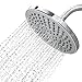 Luxe RainLuxe Shower Head Round High Pressure High Flow Showerhead Chrome Finish Universal Replacement For Bathroom Shower Heads