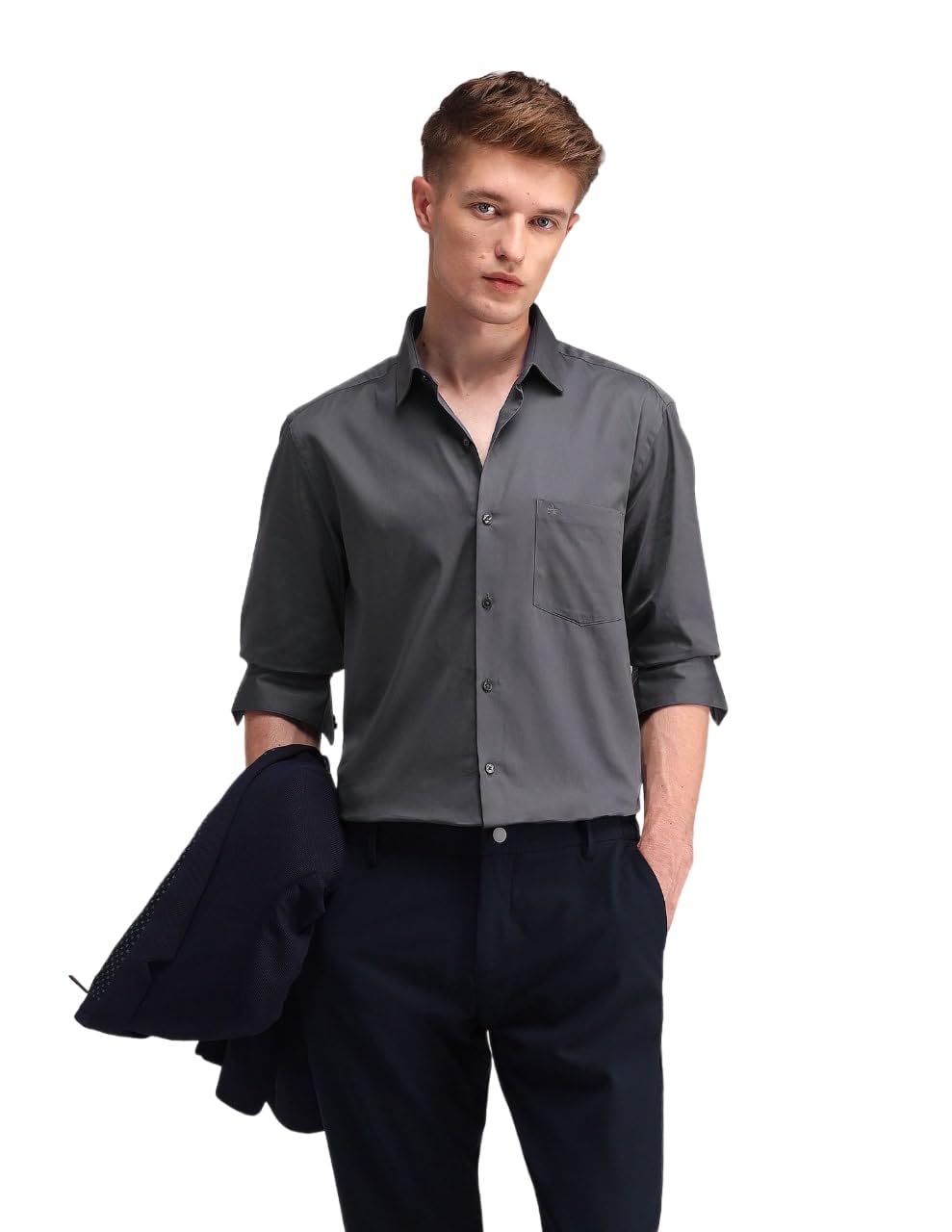 arrow Men's Solid Slim Fit Shirt-picture-11