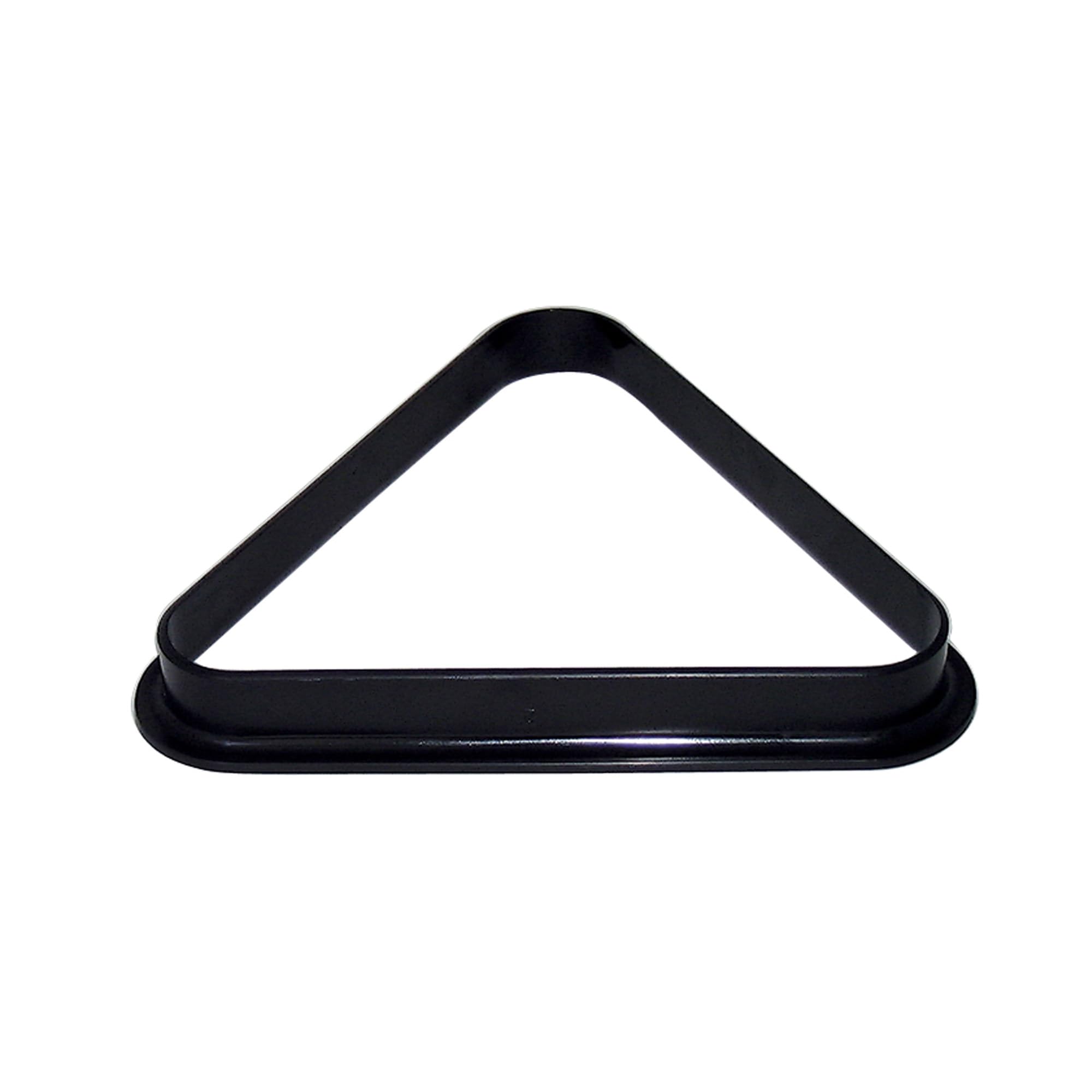 Pool Table Triangle Rack – Durable Plastic Billiard Ball Racking Frame for 2.25-in Regulation Billiards Balls – Smooth Molded Design – 12.25-in, Black