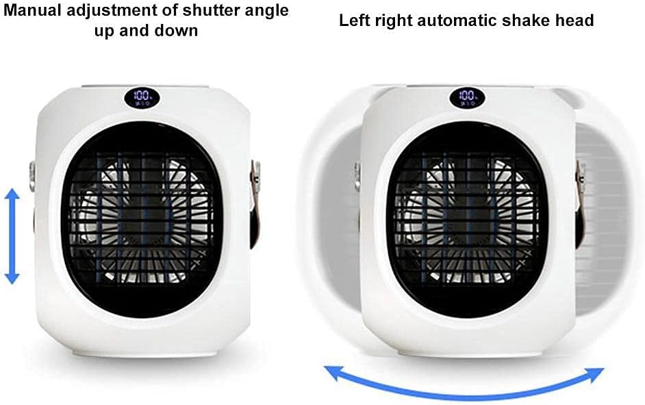 Small Personal Desktop Table Fan with Strong Wind, Quiet Operation Portable Mini Fan for Home Office Bedroom Table and Desktop