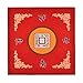 Sanvo Universal Mahjong/Paigow/Poker/Dominos/Game Table Cover,Slip Resistant Mat(Red) 31.5' x 31.5'(80cm x 80cm)