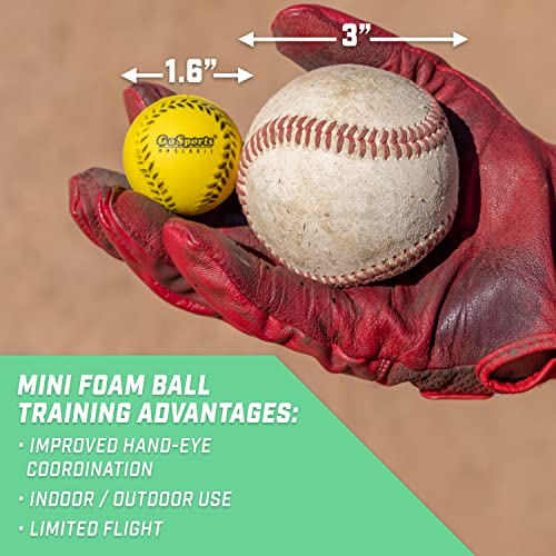 Gosports Mini Foam Baseballs For Pitching Machines And Batting Accuracy Training - 20 Pack #TOP1