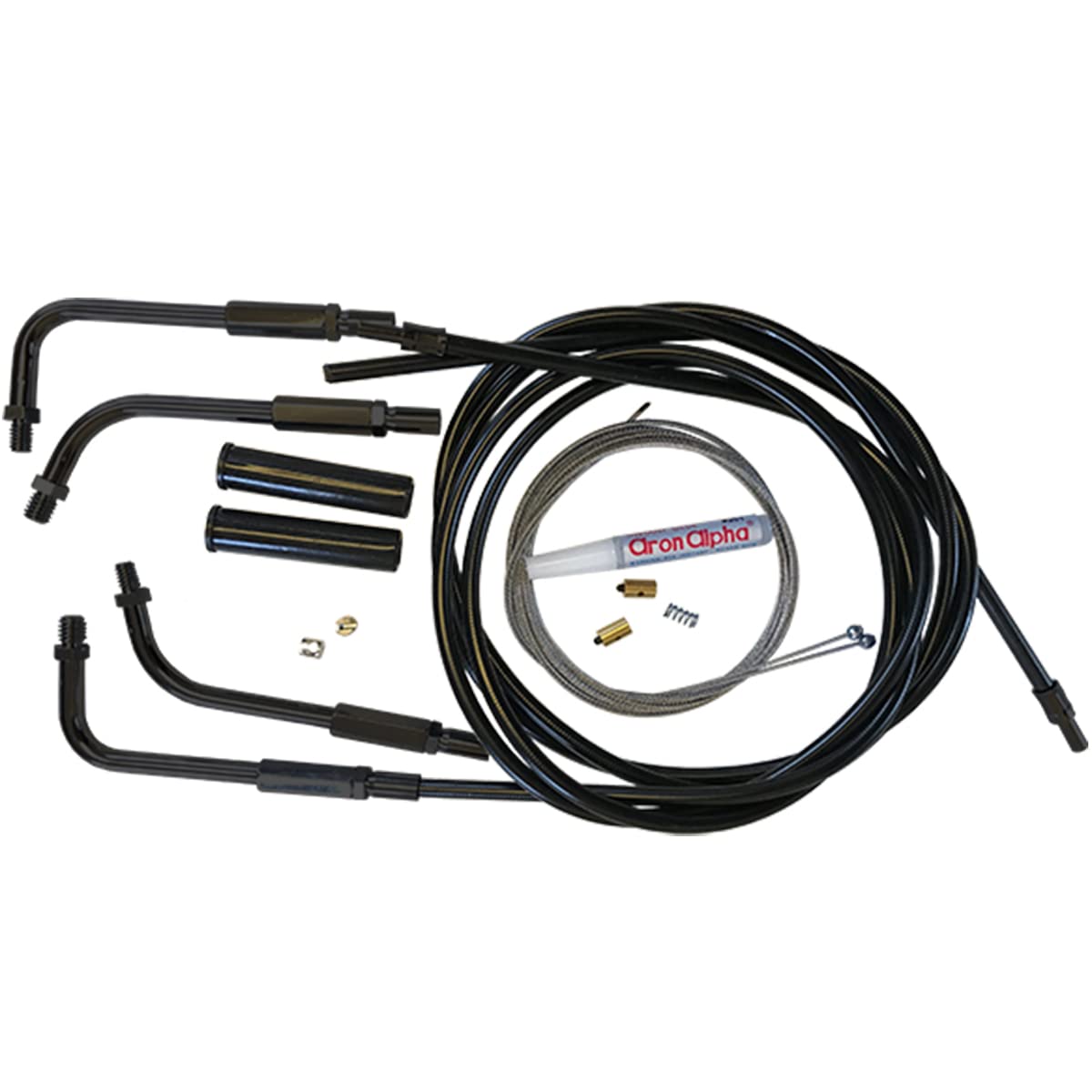 Kit de câbles Venhill U01-4-407-BK d'accélérateur premium pour V-Twin - 2