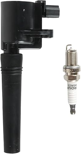 Vista 22 de Paquete de 6 bobinas de encendido UF617 y bujías de iridio compatibles con Infiniti EX37 FX37 G37 M37 Q50 3.7 3.7L V6 2008-2014 Reemplazar #