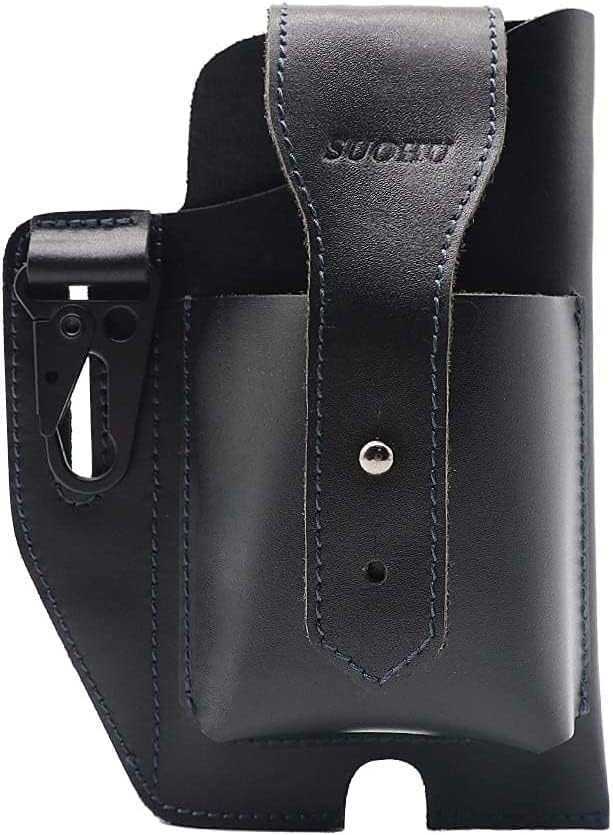 Miniatura 8 de Funda de cuero para teléfono celular para hombres, soporte para cinturón de teléfono celular para hombres, funda de cuero para cinturón de hombre,