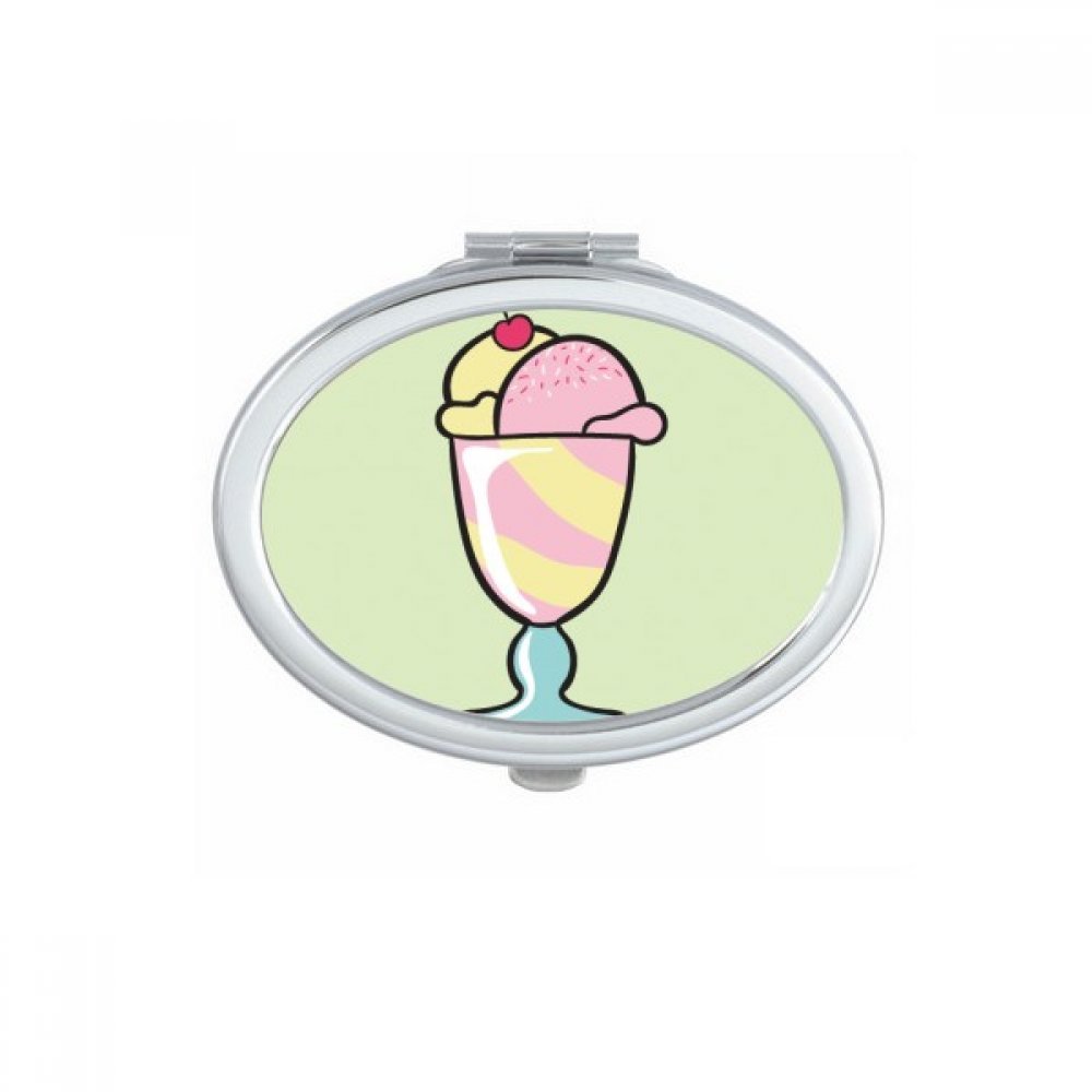 Miroir de poche compact et ovale pour un maquillage précis lors de vos déplacements