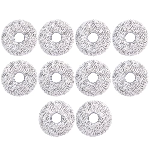 Image of Fiberfix 10pcs Replacement Mop Pads for ECOVACS DEEBOT X1 Omni /X1 Turbo /T20 Omni /T10 Omni /X2 Omni /T30S /N30 Pro Omni /N30 Omni /T30S AI /T30S Pro /T50 OMNI /T50 PRO OMNI /T50 MAX PRO Omni /Yeedi m12 pro+