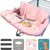 Lumiere Baby Shopping Cart Covers for Baby Girl - 2-in-1 Baby High Chair Cover | 360 Full Protection, Patented Roll-in Style Pouch, Universal Fit, Machine Washable. Great Gift Ideas for Mom