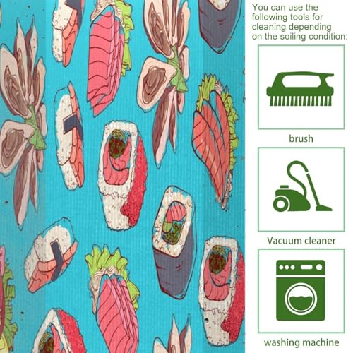 Tapis de cuisine nourriture japonaise absorbant et lavable