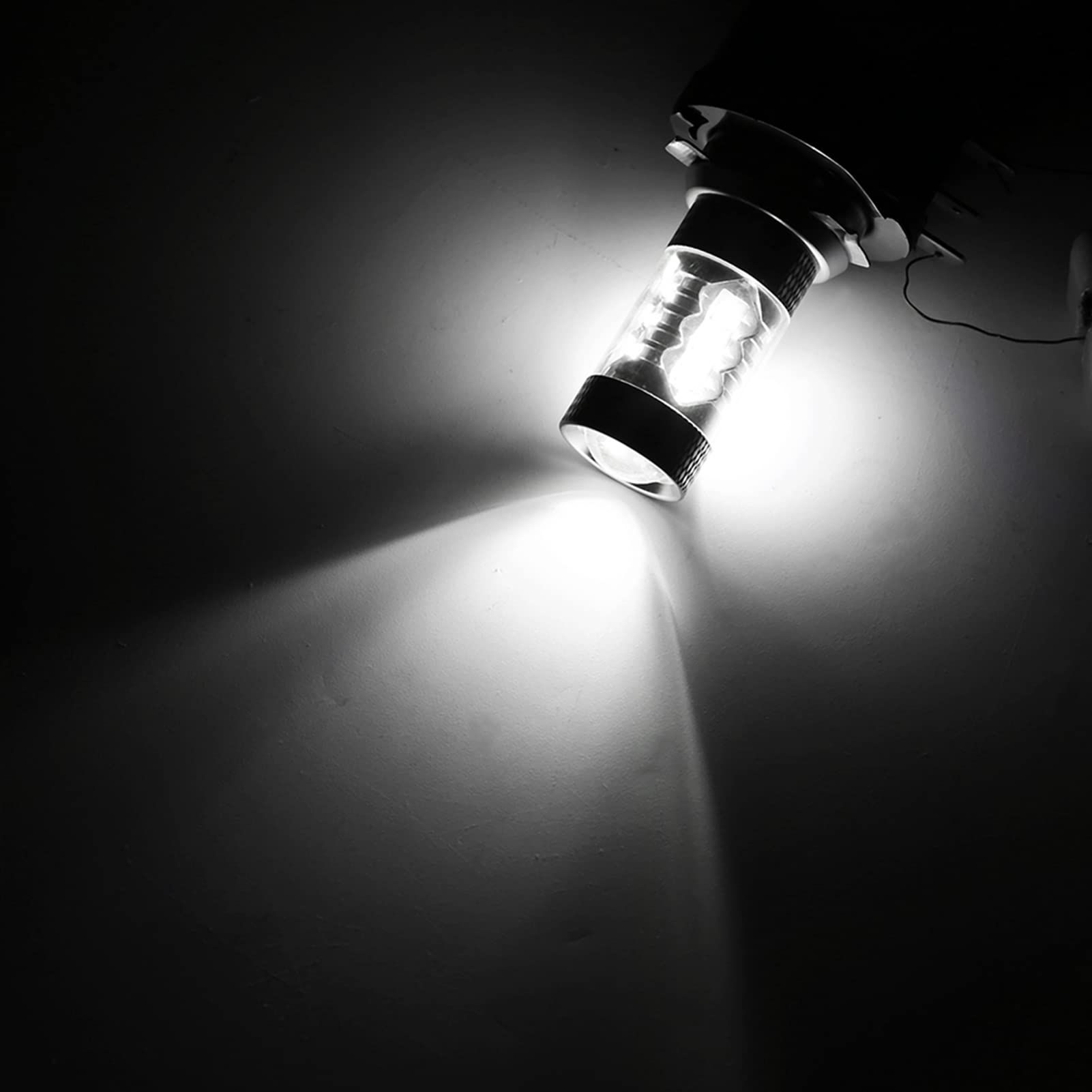Lampadine LED Auto H15 da 80 W, 2 pezzi, luce bianca pura 6500 K, super luminose 1200 lm, adatte per fendinebbia, DRL e fari anteriori, facile installazione