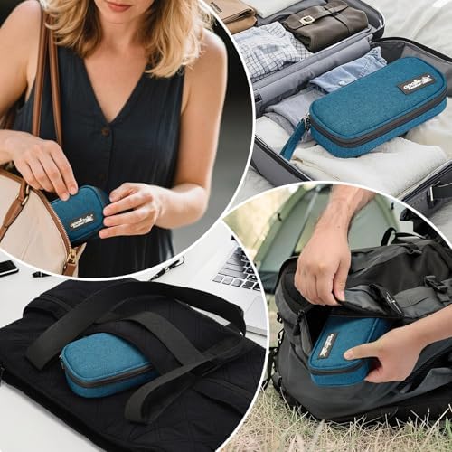 Image of apollo walker Insulin Cooler Travel Case with Ice Packs and Insulation | TSA Approved Includes 2 x 90g ice packs for 9-hour cooling insulin pens & syringes for Diabetics to Carry (Teal)