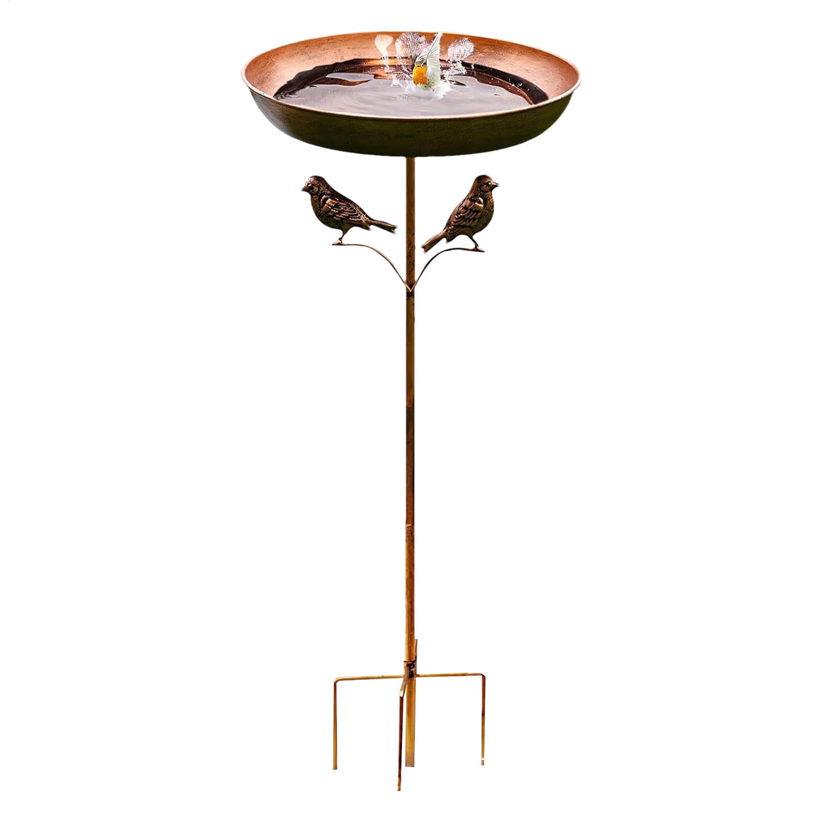 Abreuvoir pour oiseaux en métal antirouille idéal pour sublimer votre terrasse
