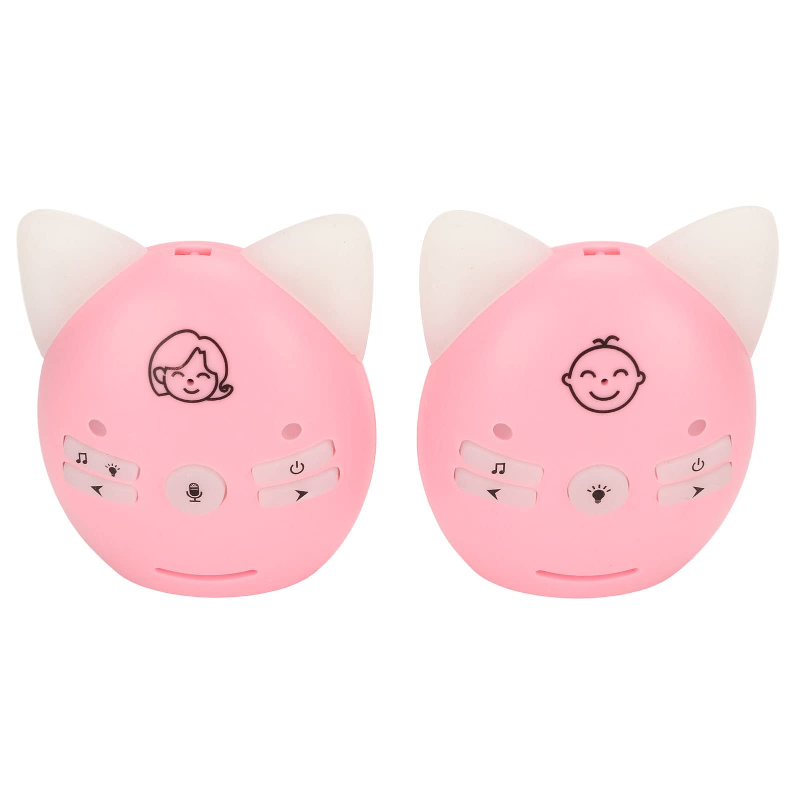 Baby Wireless Two Way Voice, Easy Carry 10dBm Audio Baby Monitor Suono Chiaro per la Casa (Rosa)