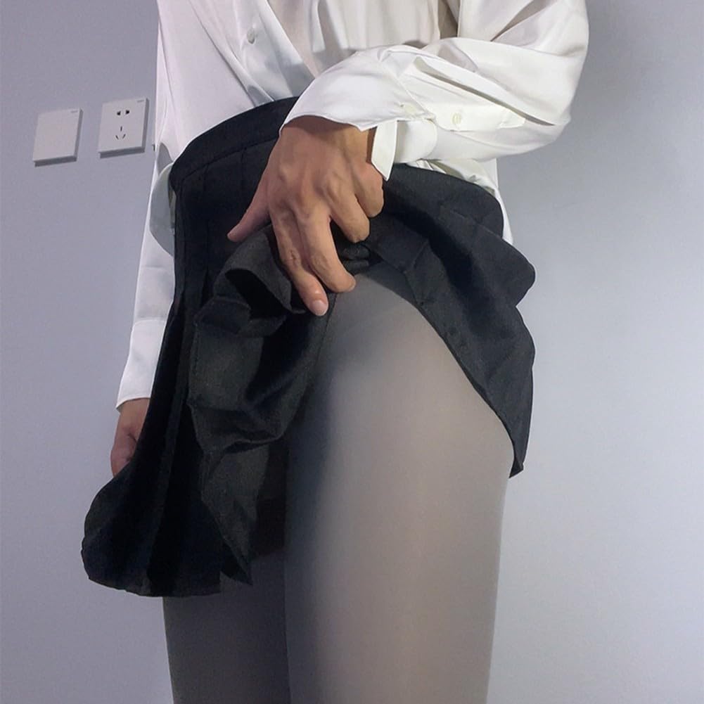 Collant in nylon progettati specificamente per gli uomini, con uno stile unico (guaina chiusa grigia)