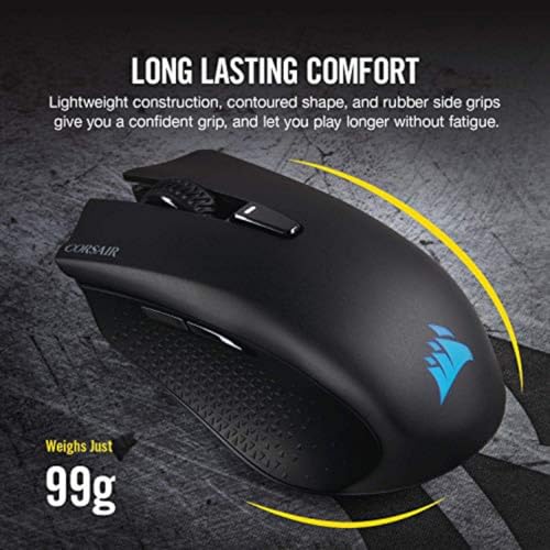 Corsair Harpoon Wireless RGB Lightweight FPS/MOBA Gaming Mouse – 10,000 DPI – 6 Programmable Buttons – Low-Latency Bluetooth – iCUE Compatible – PC, Mac, PS5, PS4, Xbox – Black - image 4