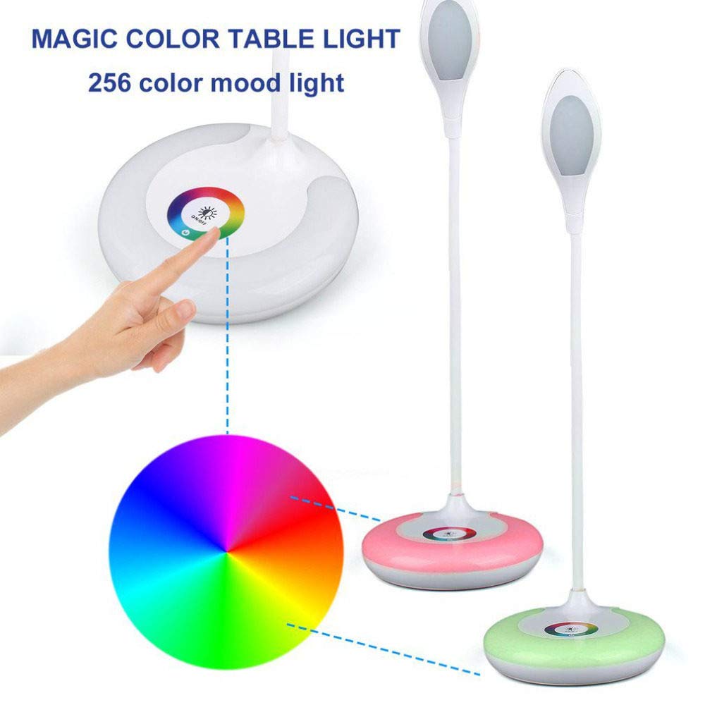 LED Lámpara de Escritorio, con 3 Modos de Brillo e Intensidad Protección para Los Ojos, para Estudio luz de Lectura Infantil