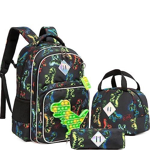 Sac à dos garcon primaire HTgroce durable et ergonomique motif pop