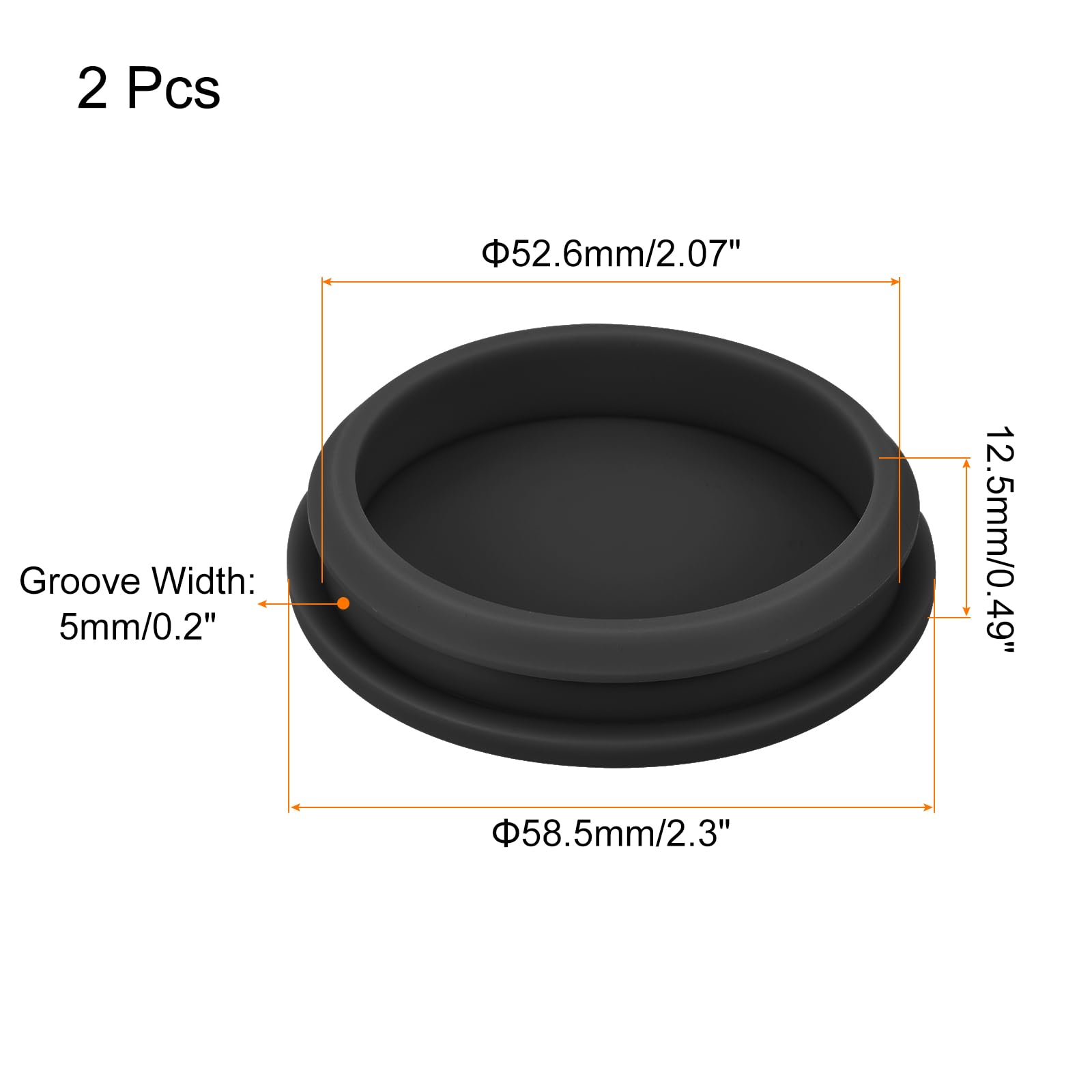 Amazon.co.jp: uxcell 2pcs シリコン スナップイン ロッキング ホール