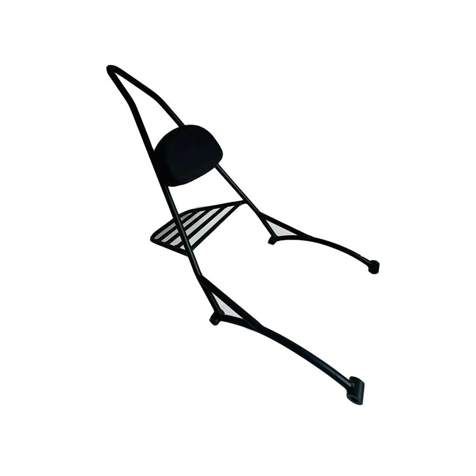 Schienale per Sissy Bar Passeggero Posteriore Nero per Moto per I&ndian Scout