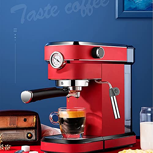 Máquina de café espresso semiautomática, máquina de café espresso y cuppuccino, con espumador de leche, molinillo de… - Imagen 3