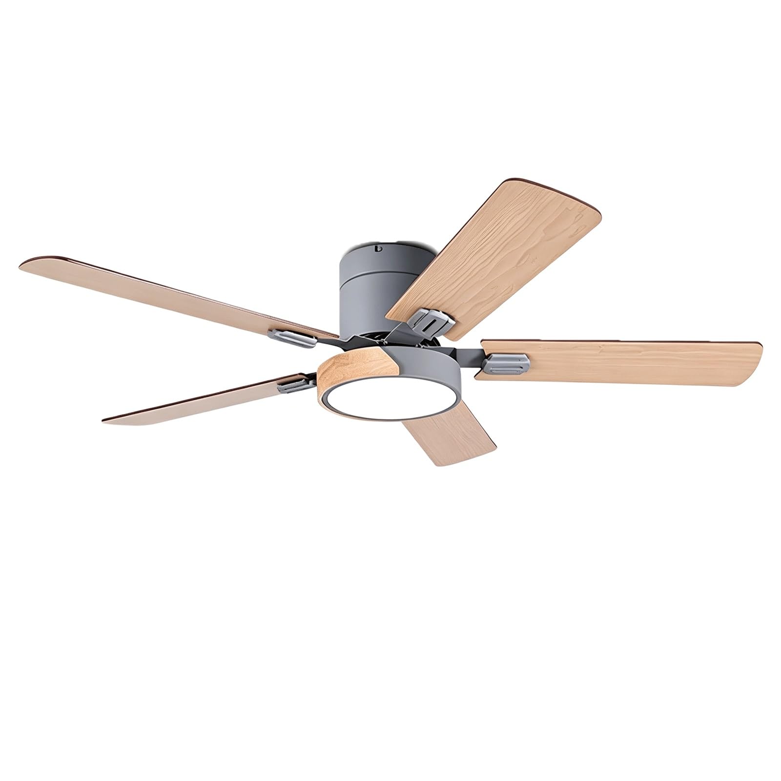 KLJUddGY LED Ceiling Fans with Lights 42-48-52In Fandelier