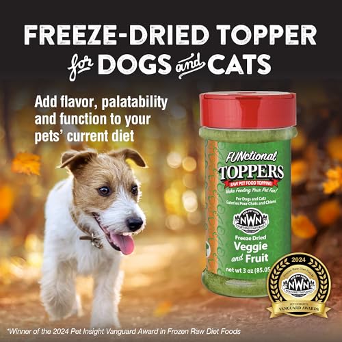 Image of Northwest Naturals Freeze-Dried Veggie & Fruit Functional Topper - for Dogs & Cats - Healthy, Limited, Human Grade Ingredients, All Natural, Proudly Made in USA, 5 Oz (Pack of 2)