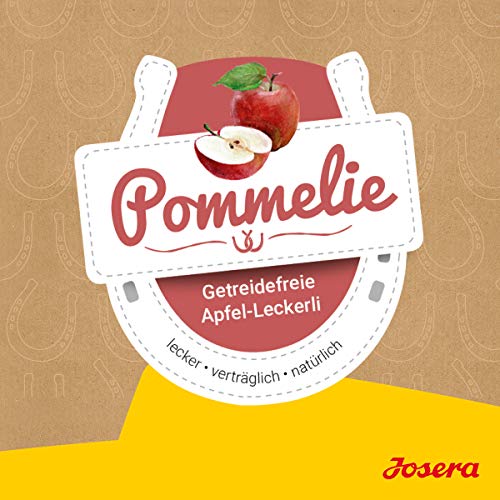JOSERA Pommelie - Pferdeleckerli (1 x 900 g) | PFERD | Premium Ergänzungsfutter für Pferde | gesunde und schmackhafte Pferdeleckerlis zu 100 % aus Apfel & Thymian | getreidefrei | 1er Pack