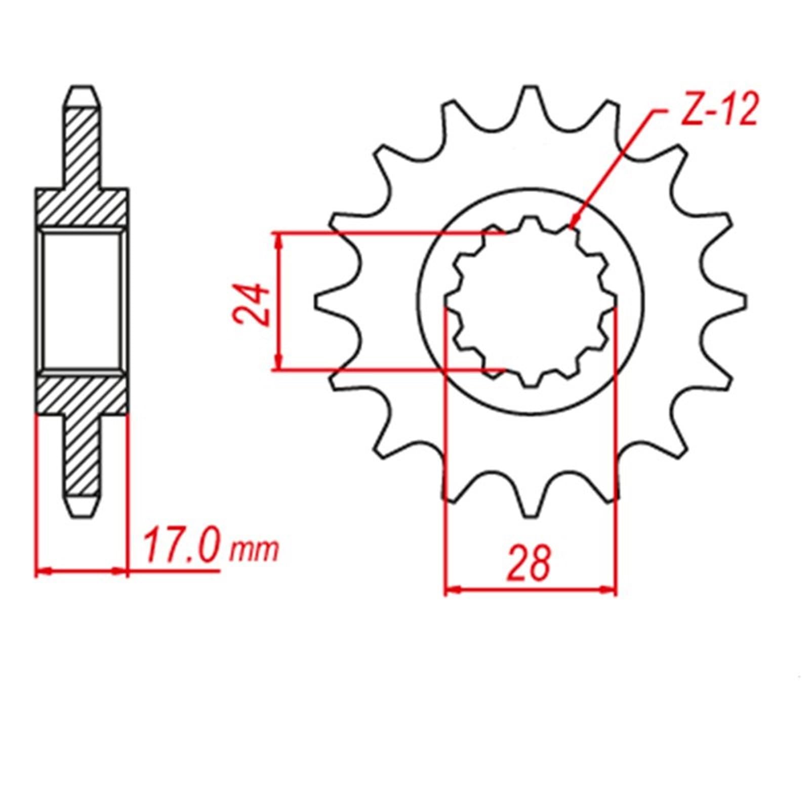 Piñón de transmisión para Honda CBF600 PC38 2004-2007 CBR600 PC31 1997-1998 CBF CBR 600 Piñón Y Corona para Motocicleta 525 CNC 15T 43T (Delantero Trasero)(15T 43T)