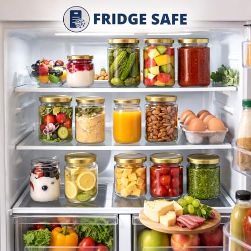 Image of Pure Source India 750ML Glass Storage Jar with Metal Lid - Clear Reusable Container for Pantry, Kitchen & Home Organization (Set of 2)