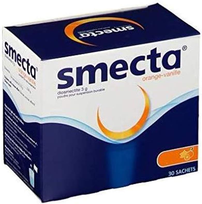 Original Smecta 3g Product of France 30 sachets Natural Treatment of Acute Diarrhea