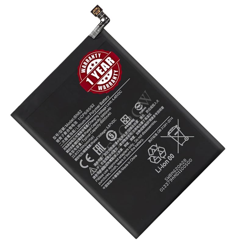 Image of Original BN62 Battery Compatible for Xiaomi Redmi 9 Power - (6000mAh) - 1 Year Warranty BC45