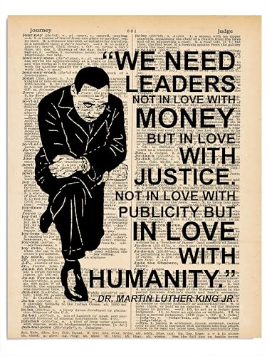 AMERICAN LUXURY GIFTS We Need Leaders In Love With Justice Quote - Inspirational Typography Wall Art...