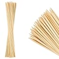 MalloMe Bamboo Marshmallow Roasting Sticks 5mm Thick Extra Long Heavy Duty Wooden Hot Dog Smores Sticks Shish Kabob Skewers Fire Pit Campfire Cooking Kids, 30" L, 100 Piece