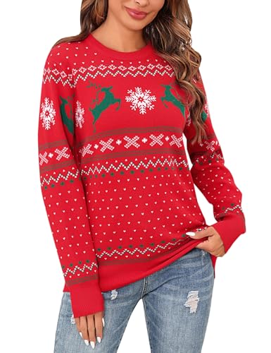 Bresdk Weihnachtspullover Damen Christmas Pullover Partner Paar Couple...