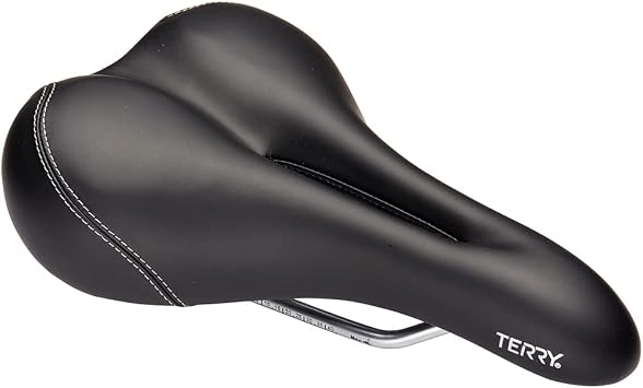 تيري ليبراتور X Bike Saddle - مقعد دراجة جبلية للنساء - مرن & أمبير ؛ غطاء مريح ، أسود Dura-tek