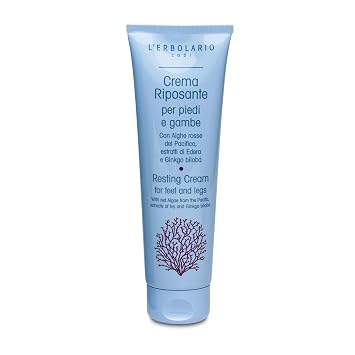 LErbolario Resting Cream for Feet and Legs, 4.2 oz - Body Cream - With Ivy and Ginkgo Biloba - Nourishing and Moisturizing - Cruelty-Free