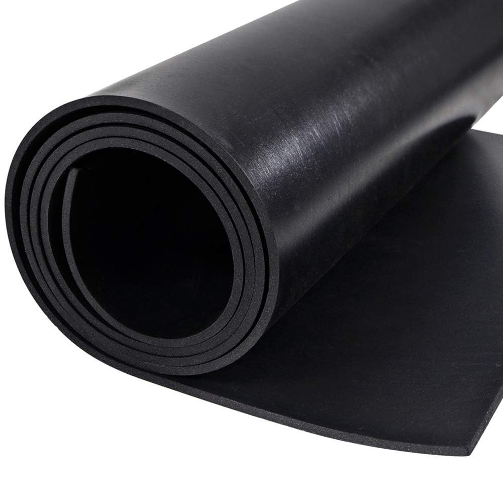 Nisorpa Rouleau de tapis en caoutchouc lisse SBR antidérapant, 300 x 100 cm, tapis de sol de garage robuste de 3 mm d'épaisseur, idéal pour abri de jardin, salle de sport, garage, atelier, facile à