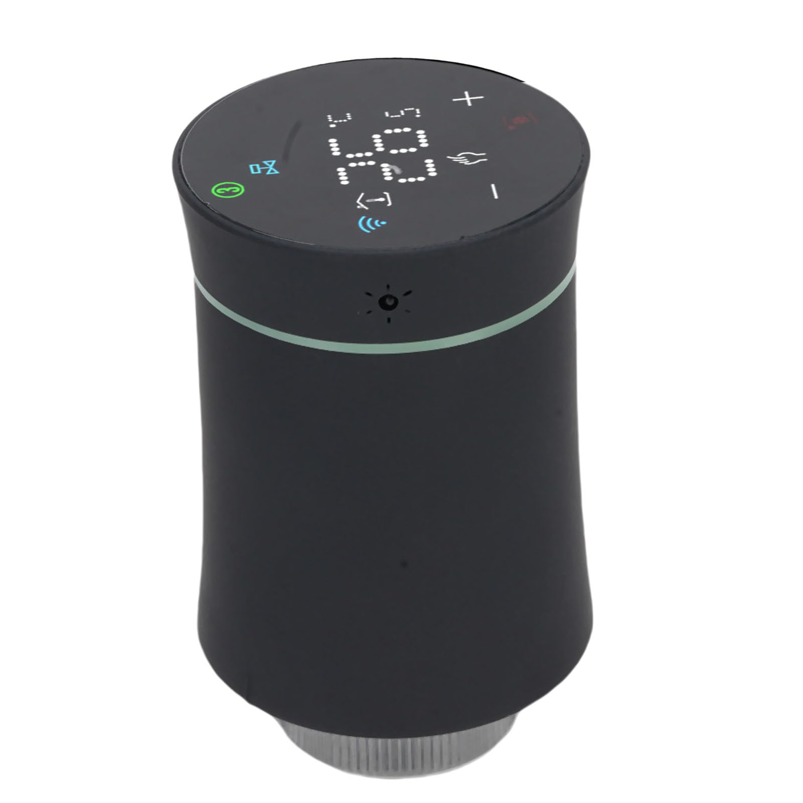 Bewinner Valvola Termostatata Intelligente per Termosifone, Valvola Termostatica Programmabile con Controllo Vocale e App per Riscaldamento, Display LCD, Modalità Multiple, Programmazione