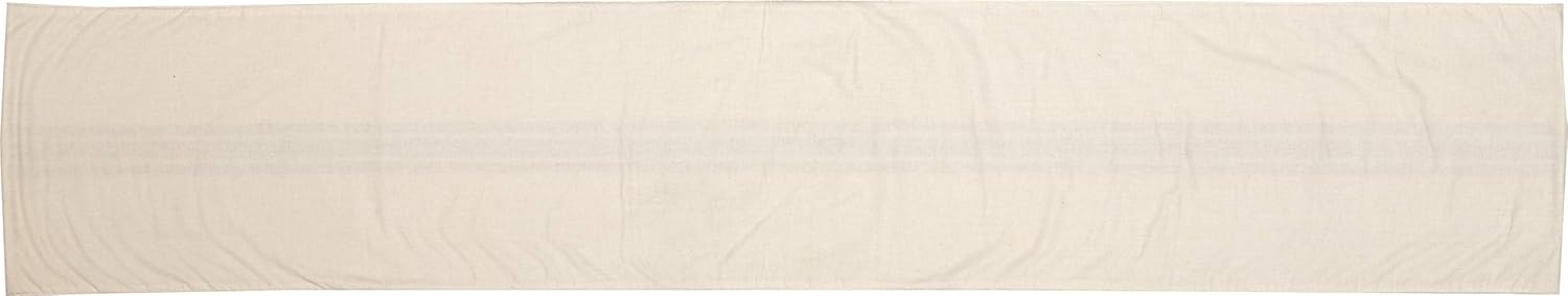 Market Place Gray Grain Sack Stripe Table Runner, 13" x 72", Farmhouse Style, Gray and Cream Tabletop Décor …